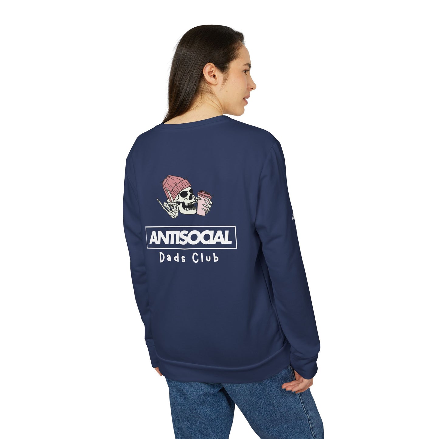 Antisocial Dads Club × Adidas  Premium Crewneck Sweatshirt