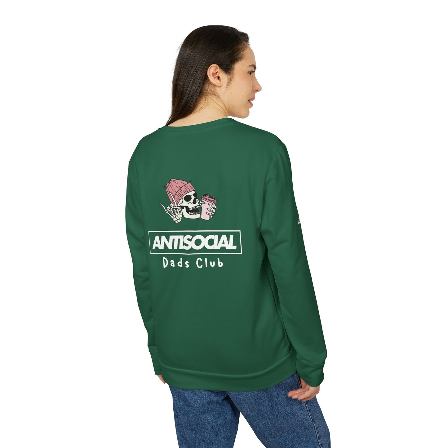 Antisocial Dads Club × Adidas  Premium Crewneck Sweatshirt